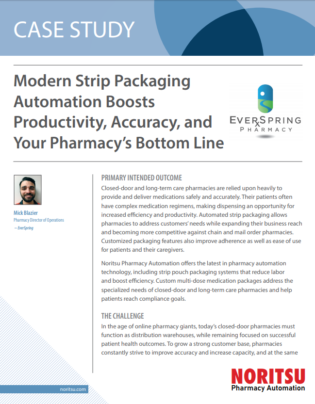 Modern Strip Packaging Automation Boosts Productivity, Accuracy, and Your Pharmacy�s Bottom Line