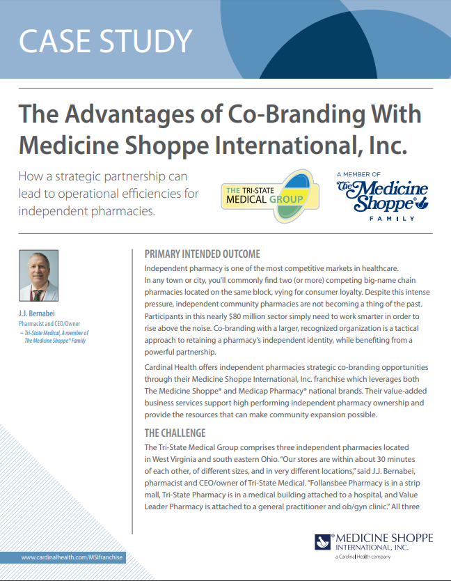 The Advantages of Co-Branding With Medicine Shoppe International, Inc.