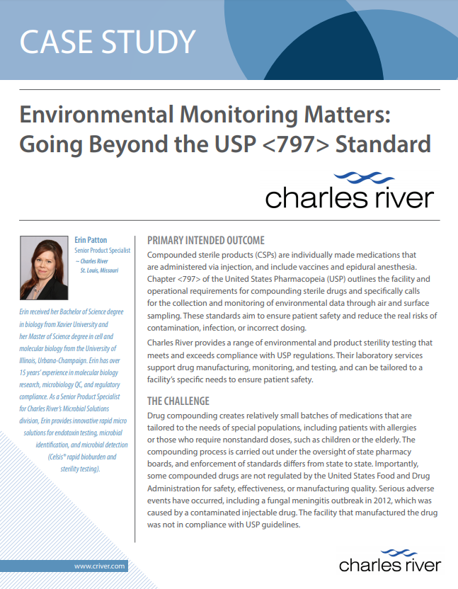Environmental Monitoring Matters: Going Beyond the USP <797> Standard