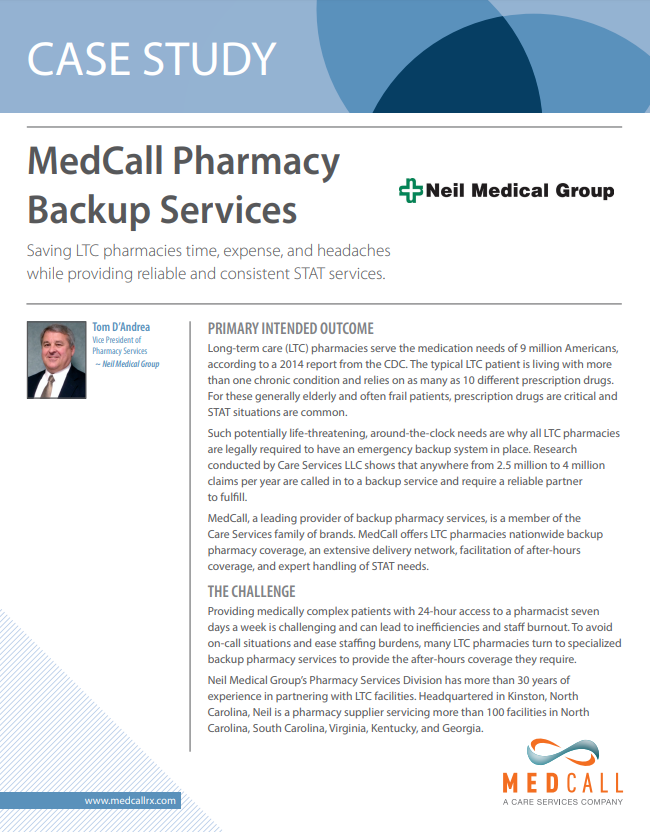MedCall Pharmacy Backup Services