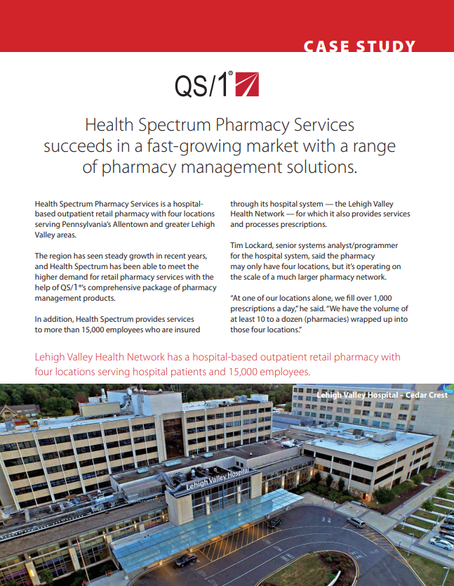 Health Spectrum Pharmacy Services succeeds in a fast-growing market with a range of pharmacy managem
