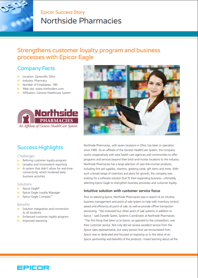 Epicor Success Story: Northside Pharmacies
