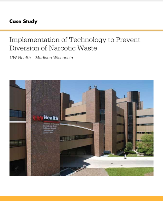 Implementation of Technology to Prevent Diversion of Narcotic Waste