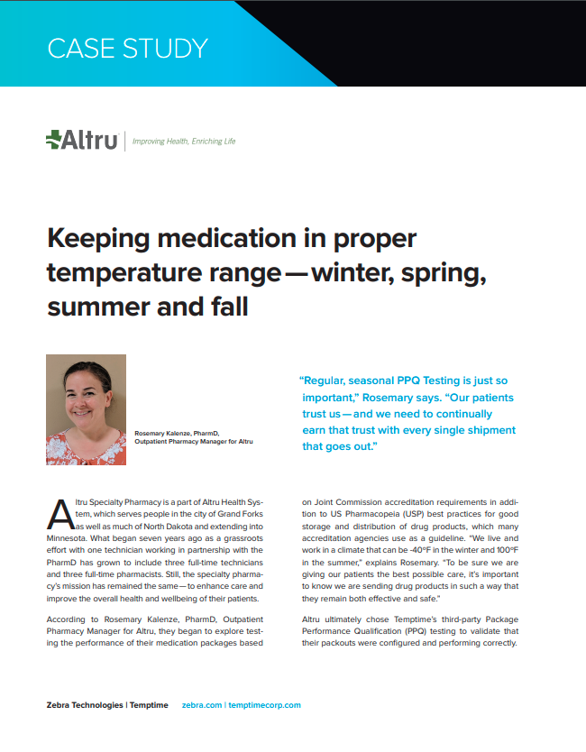 Keeping medication in proper temperature rangewinter, spring, summer and fall