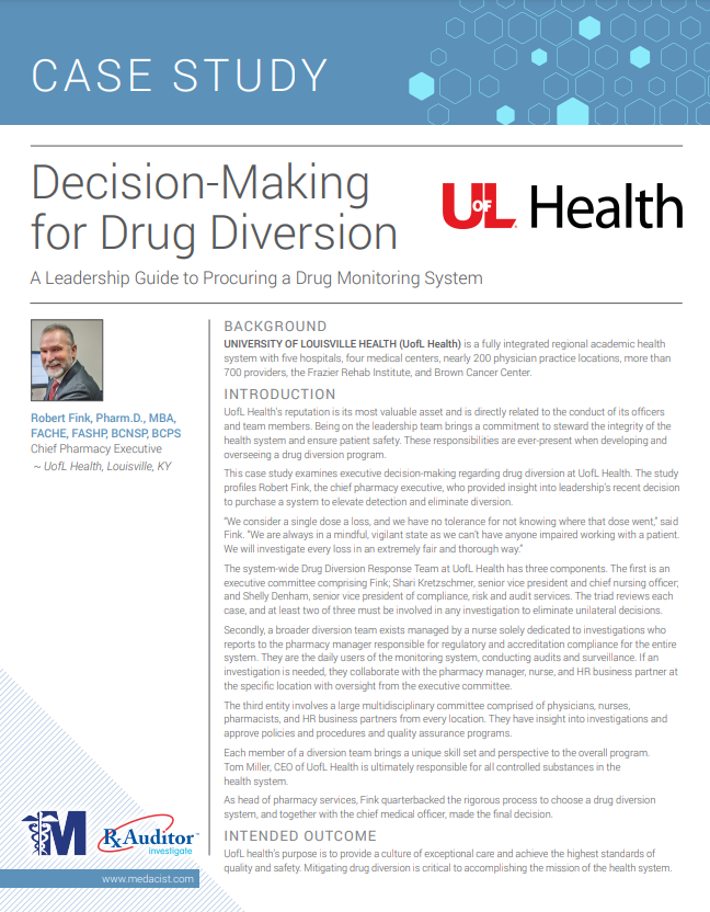 Decision-Making for Drug Diversion