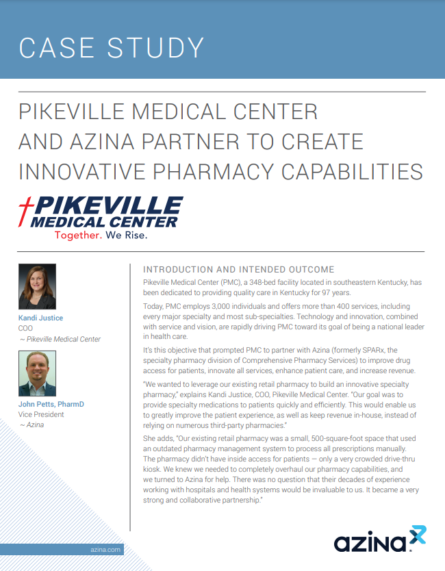 Pikeville Medical Center and Azina Partner to Create Innovative Pharmacy Capabilities