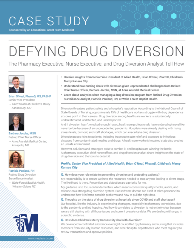 Defying Drug Diversion