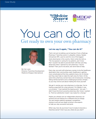 Get ready to own your own pharmacy